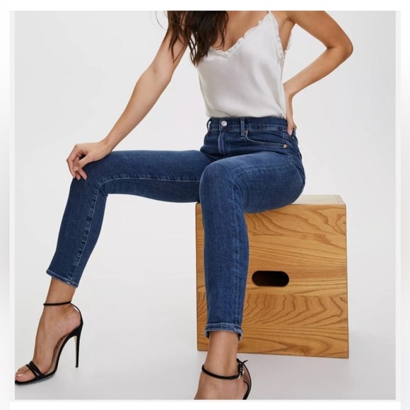 $258 Citizens of Humanity The Rocket High Rise Skinny Jeans 30 blue wash - Picture 1 of 16